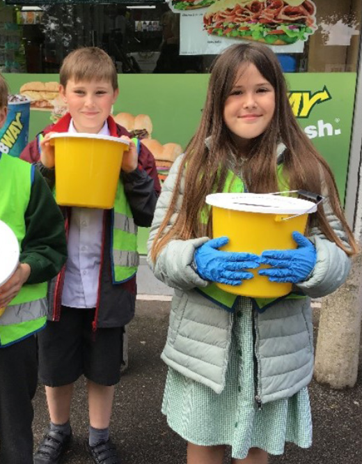 Pupils get litter picking in Walsall WeWill